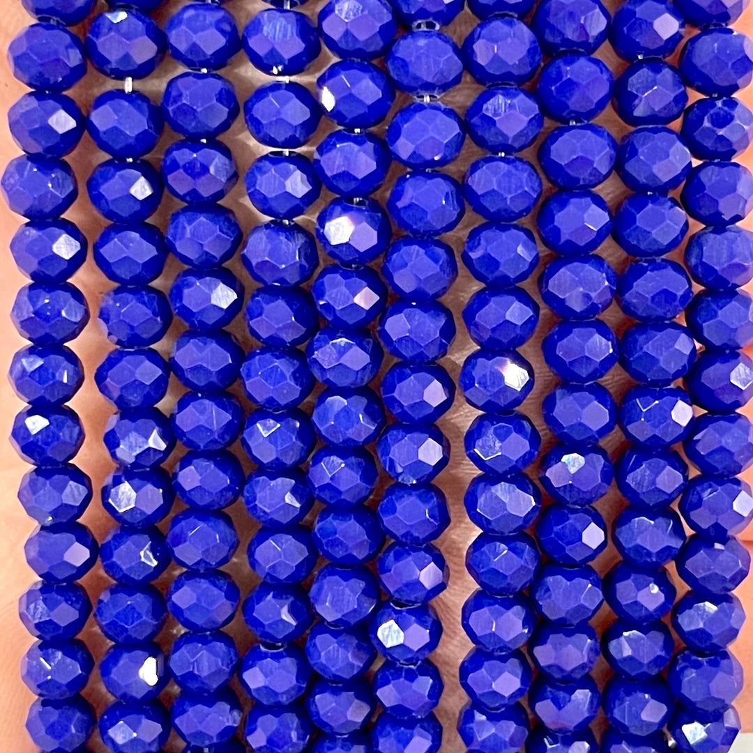 Crystal faceted rondelle 6mm Beads, PBC6C10