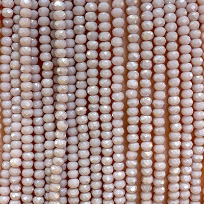 Crystal faceted rondelle - 200 pcs -2mm - full strand - PBC2C30, Crystal Beads, Beads, glass beads, beads £1.5