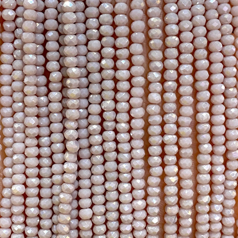 Crystal faceted rondelle - 200 pcs -2mm - full strand - PBC2C30, Crystal Beads, Beads, glass beads, beads £1.5