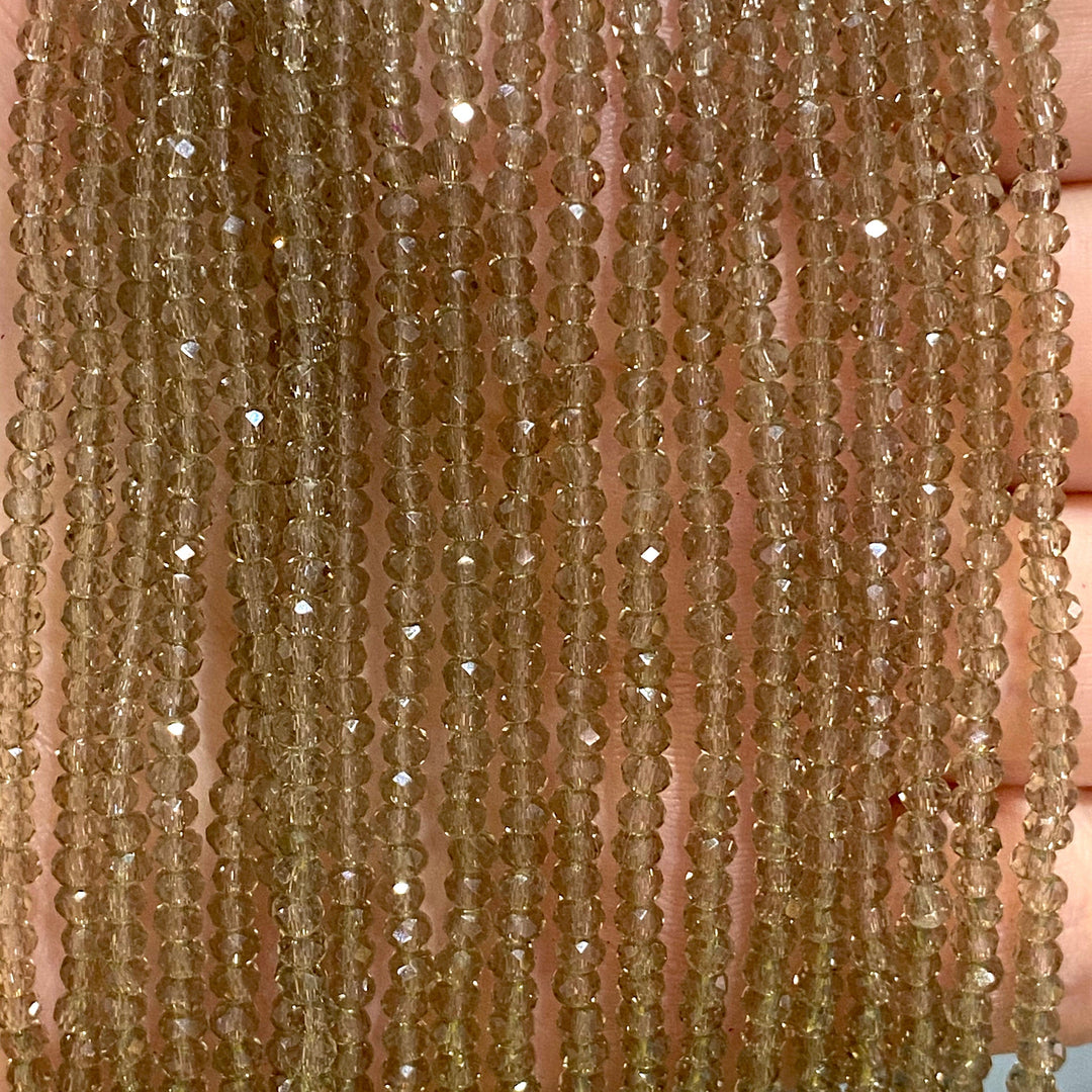 Crystal faceted rondelle 2mm Beads, PBC2C54