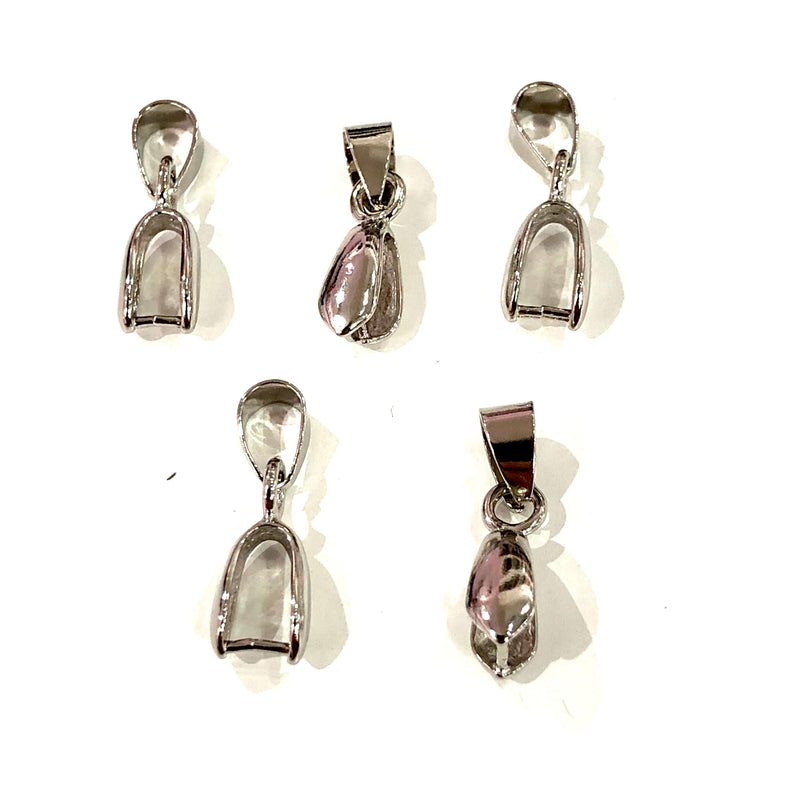 3 bélières à pincer, plaqué or rose, taille 20 mm