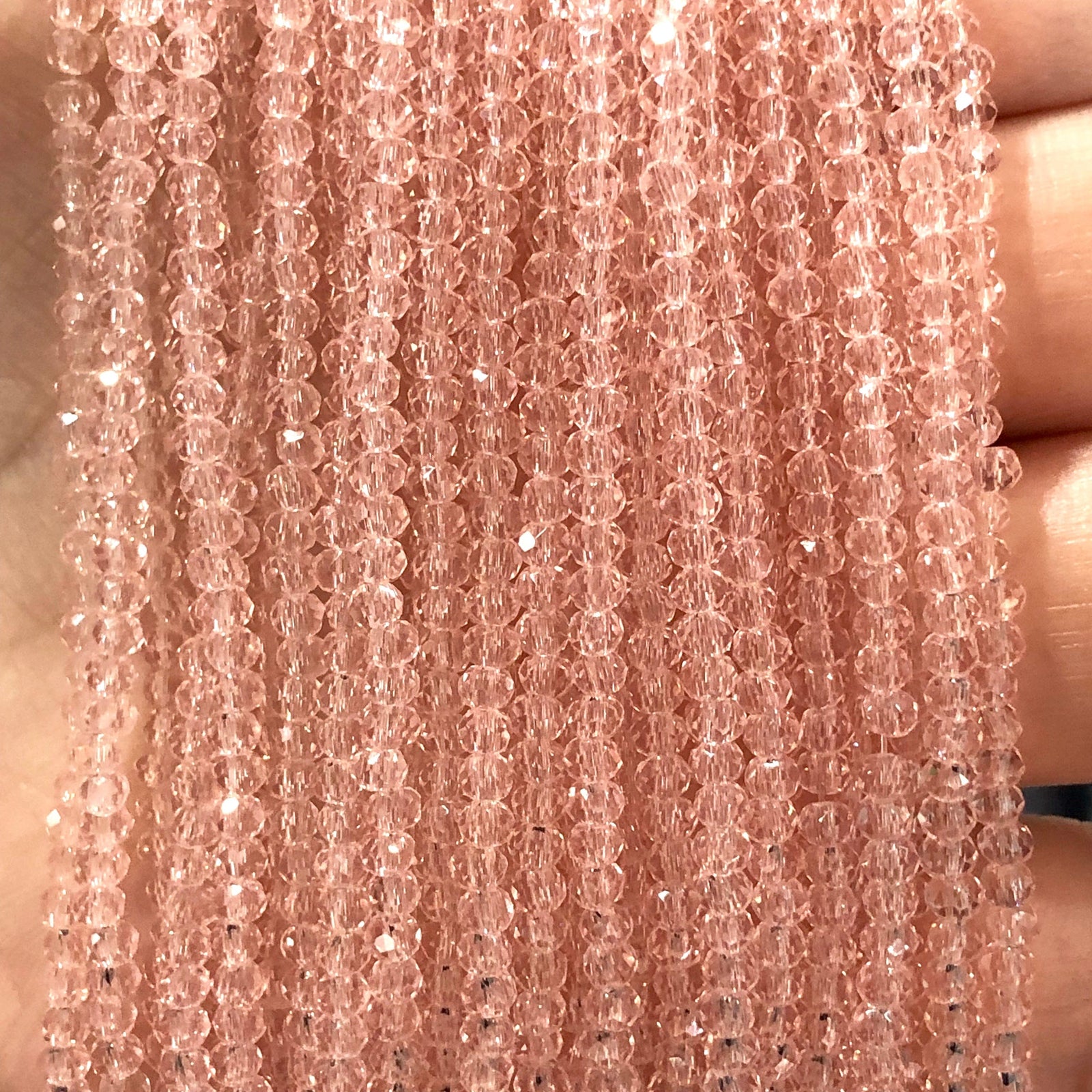 Crystal faceted rondelle 2mm Beads, PBC2C20