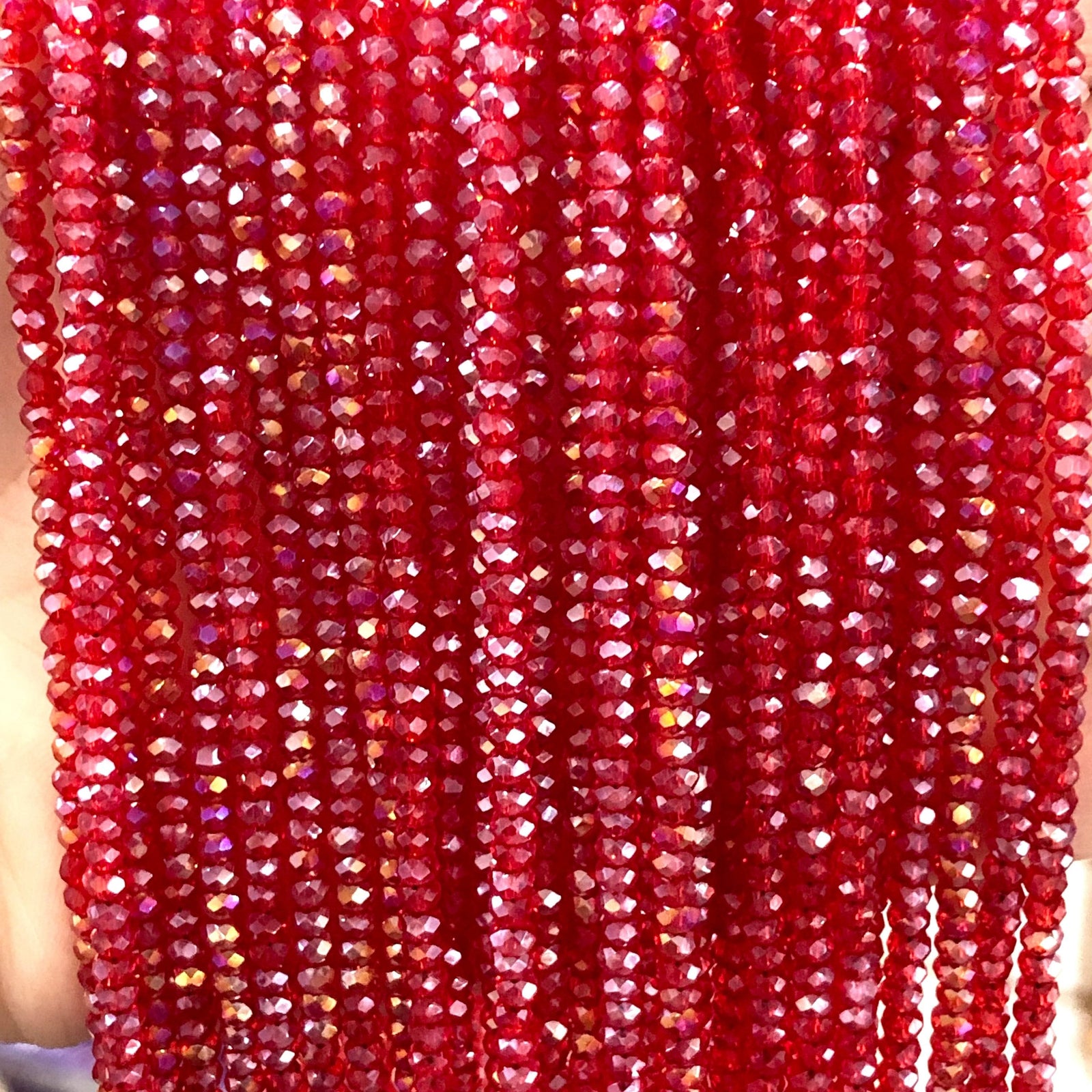 Crystal faceted rondelle 2mm Beads, PBC2C37