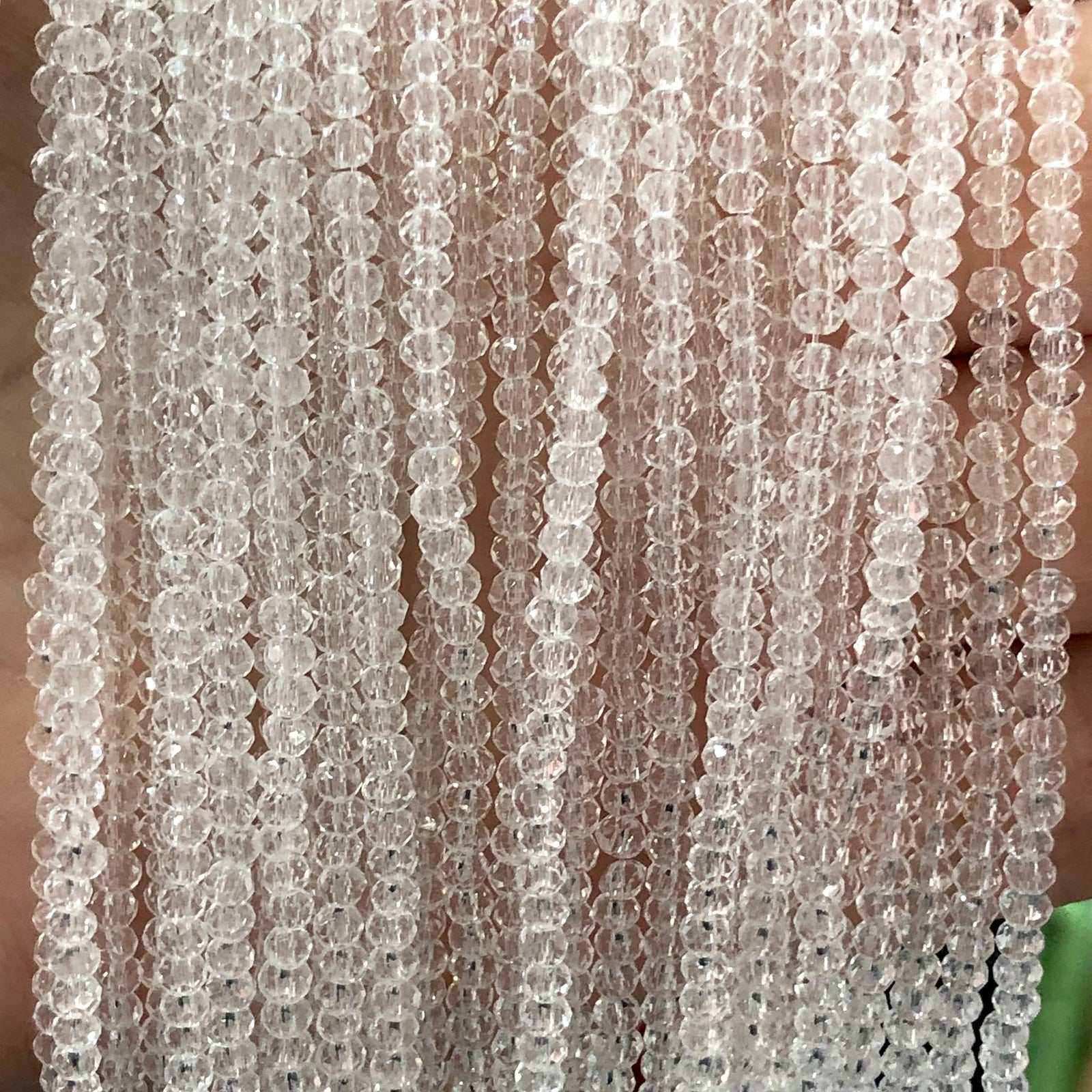 Crystal faceted rondelle 2mm Beads, PBC2C14