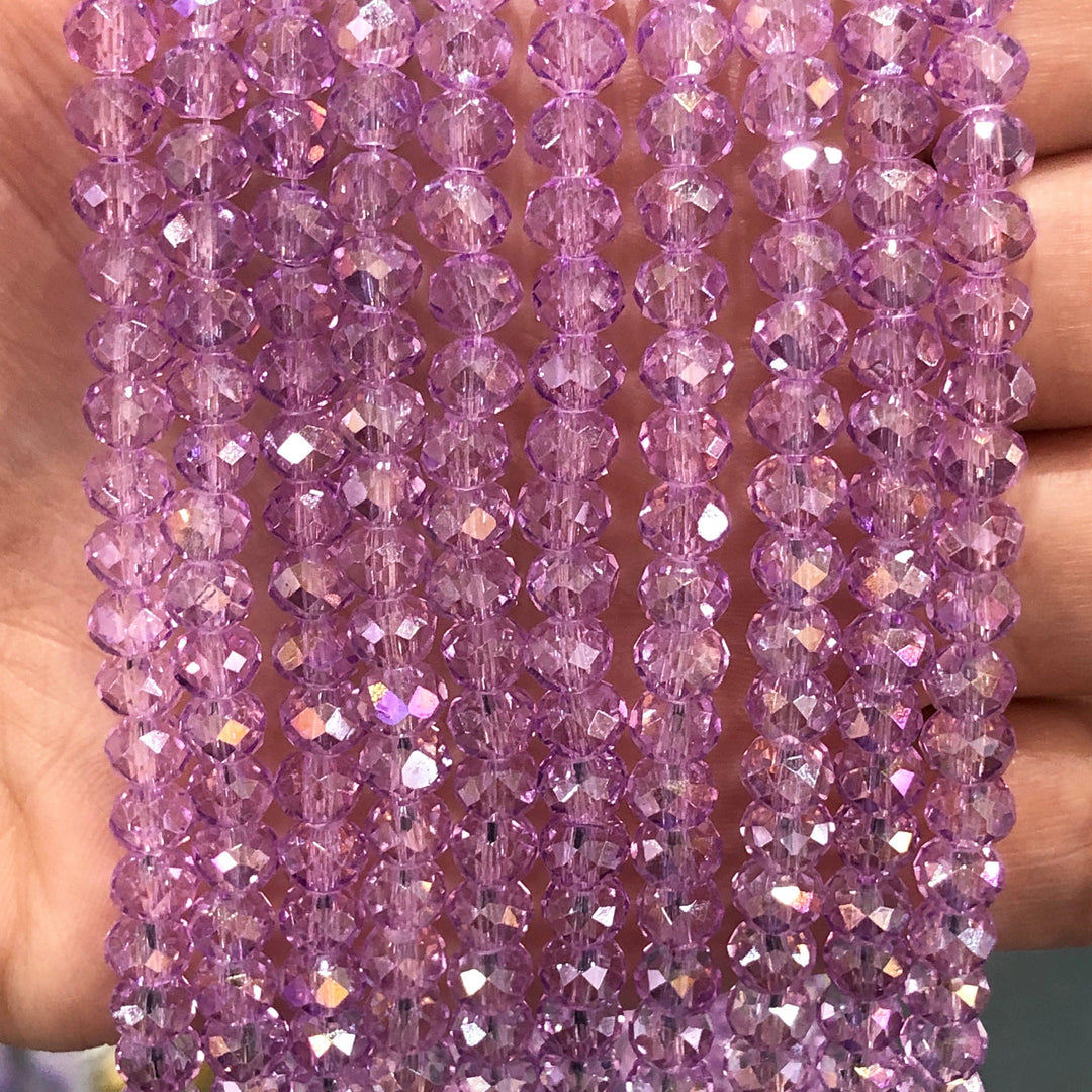 Crystal faceted rondelle 6mm Beads, PBC6C39