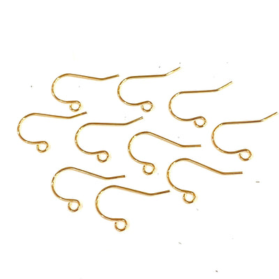 24Kt Gold Plated  Earring Hooks, Earring Wires