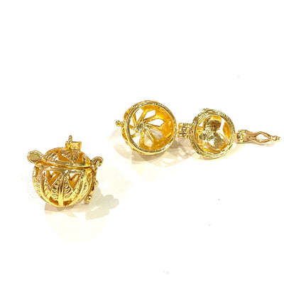 Pandora's Box 24Kt Gold Plated Brass Pendant