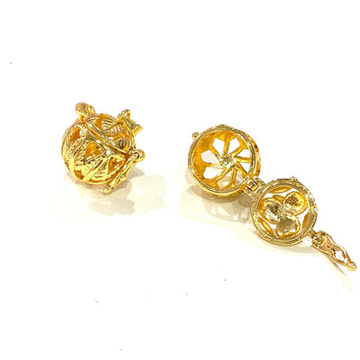 Pandora's Box 24Kt Gold Plated Brass Pendant