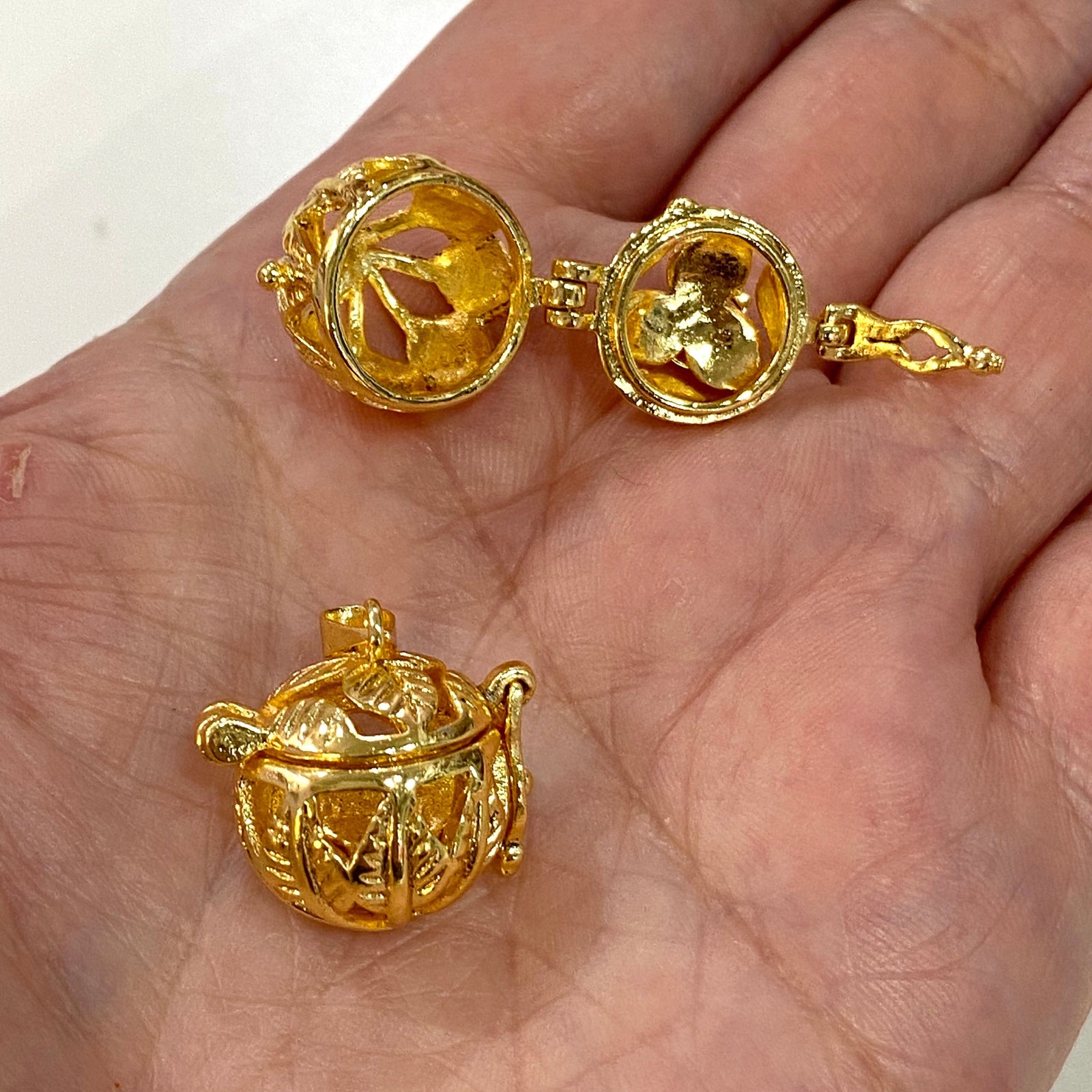 Pandora's Box 24Kt Gold Plated Brass Pendant