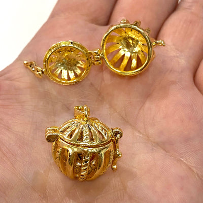 Pandora's Box 24Kt Gold Plated Brass Pendant