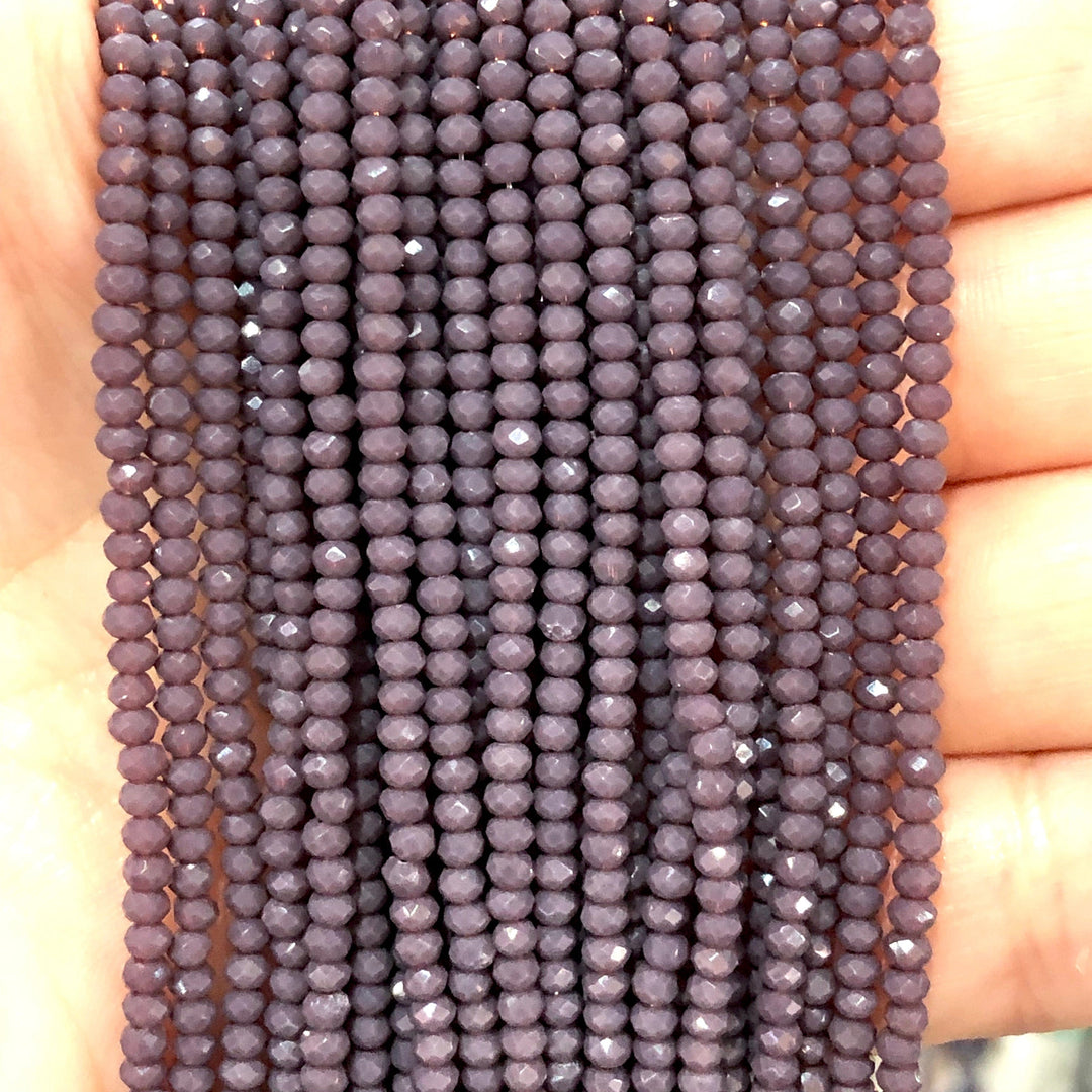 Crystal faceted rondelle 2mm Beads, PBC2C57