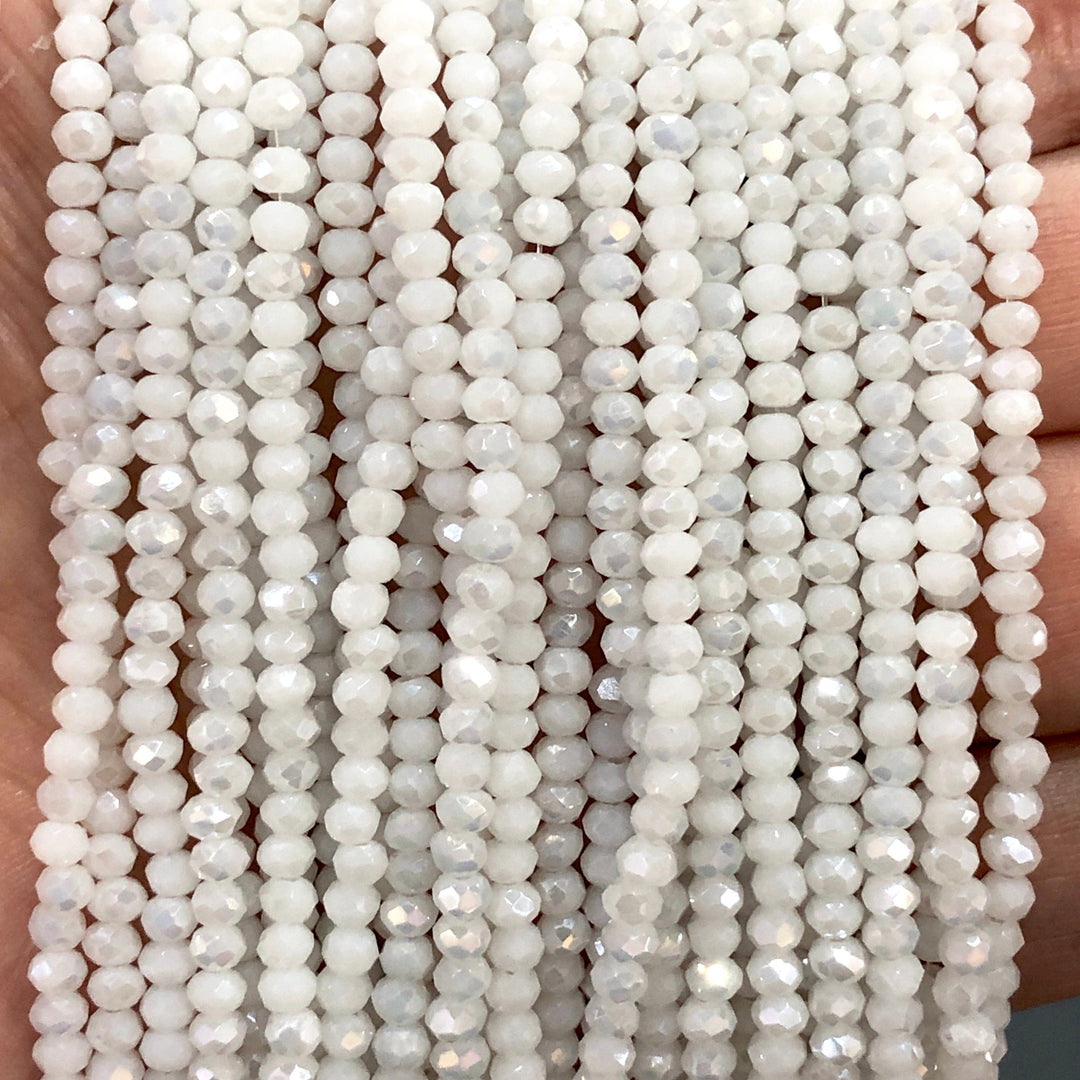 Crystal faceted rondelle 3mm Beads, PBC3C42