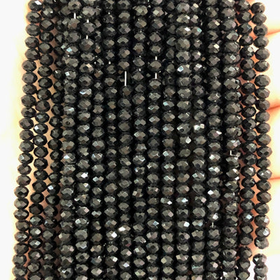 Crystal faceted rondelle - 145 pcs -3mm - full strand - PBC3C43, Crystal Beads,Beads, glass beads, beads £1.5