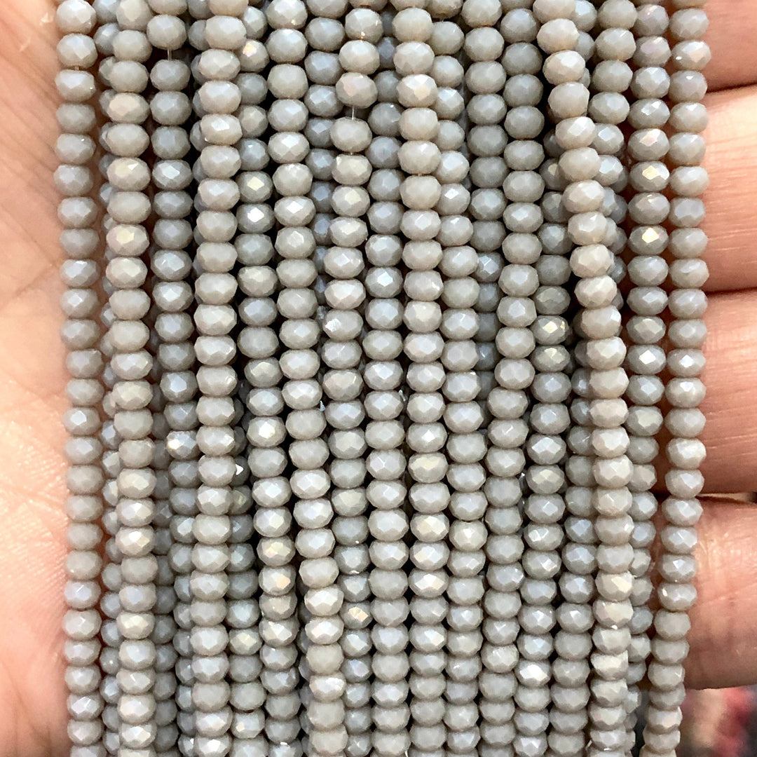 Crystal faceted rondelle 3mm Beads, PBC3C67,