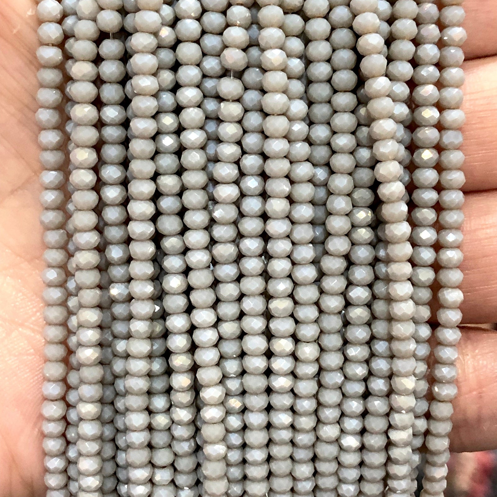 Crystal faceted rondelle 3mm Beads, PBC3C67,