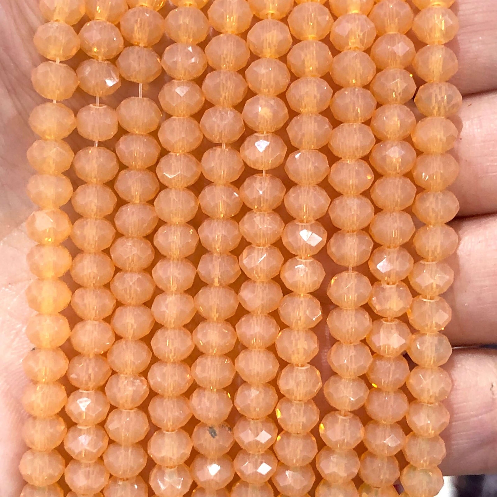 Crystal faceted rondelle 6mm Beads, PBC6C67,