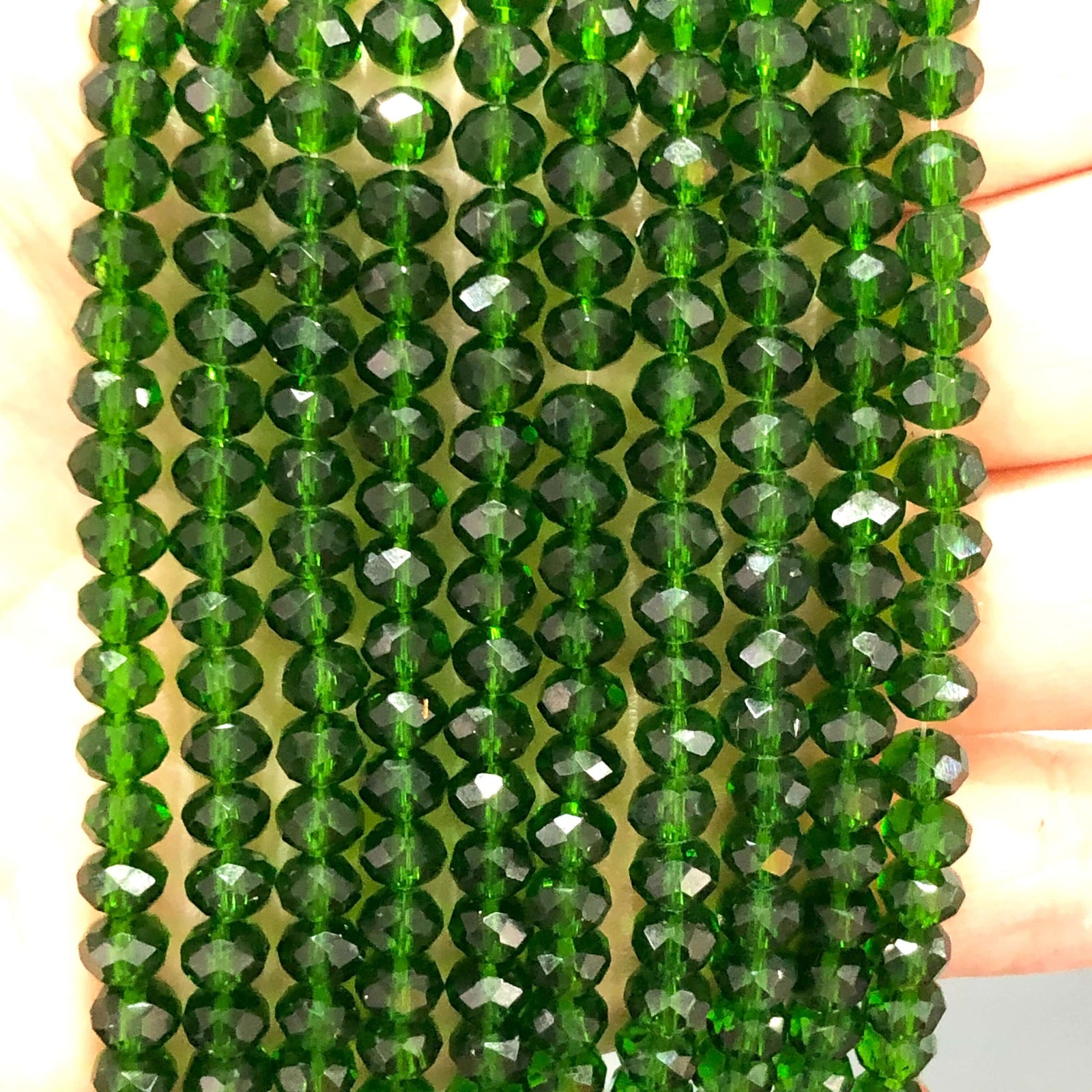 Crystal faceted rondelle 6mm Beads, PBC6C81,