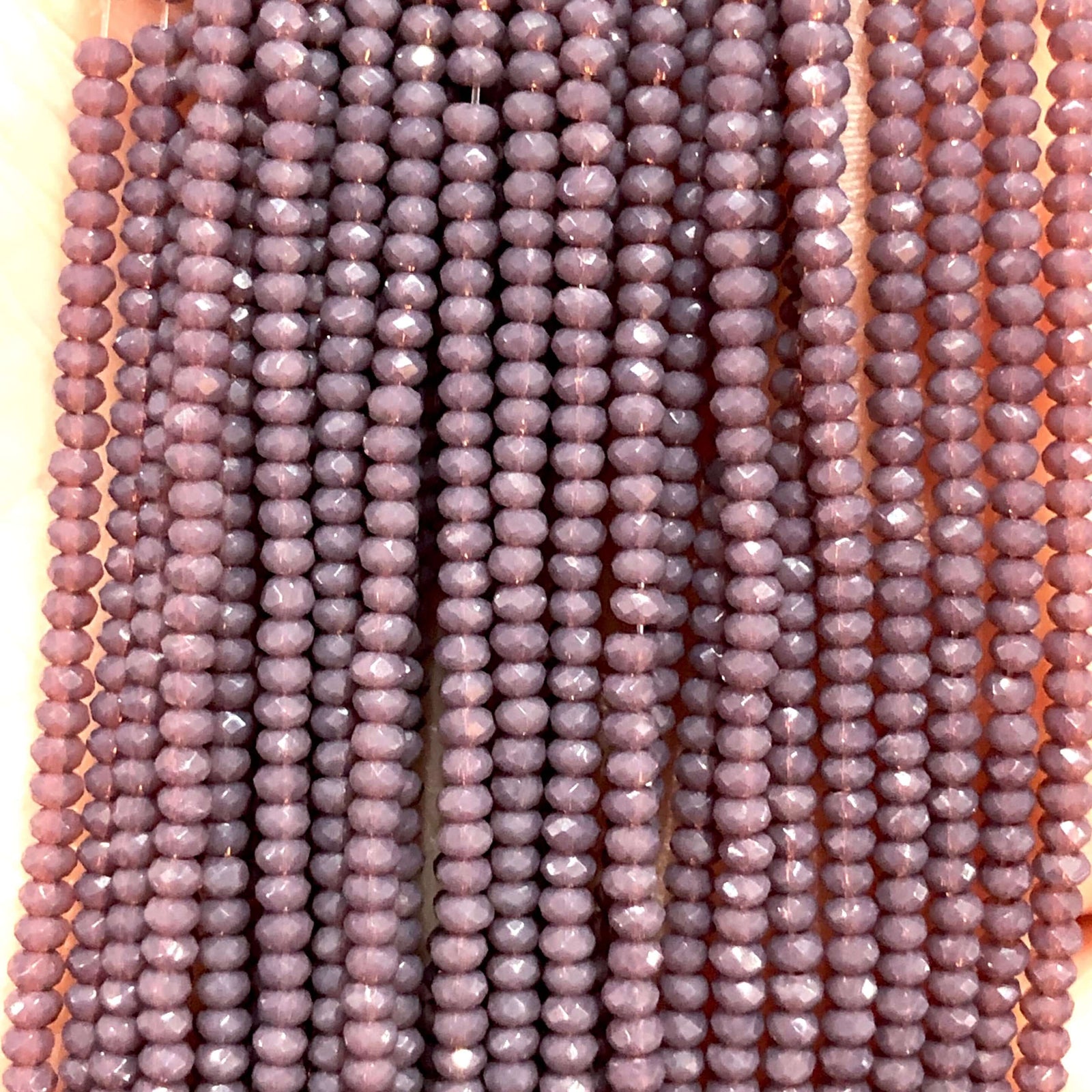 1mm Crystal rondelle beads strand 170 pcs, PBC1C31