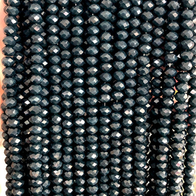 Crystal faceted rondelle - 100 pcs - 6mm - full strand -PBC6C14 £1.5