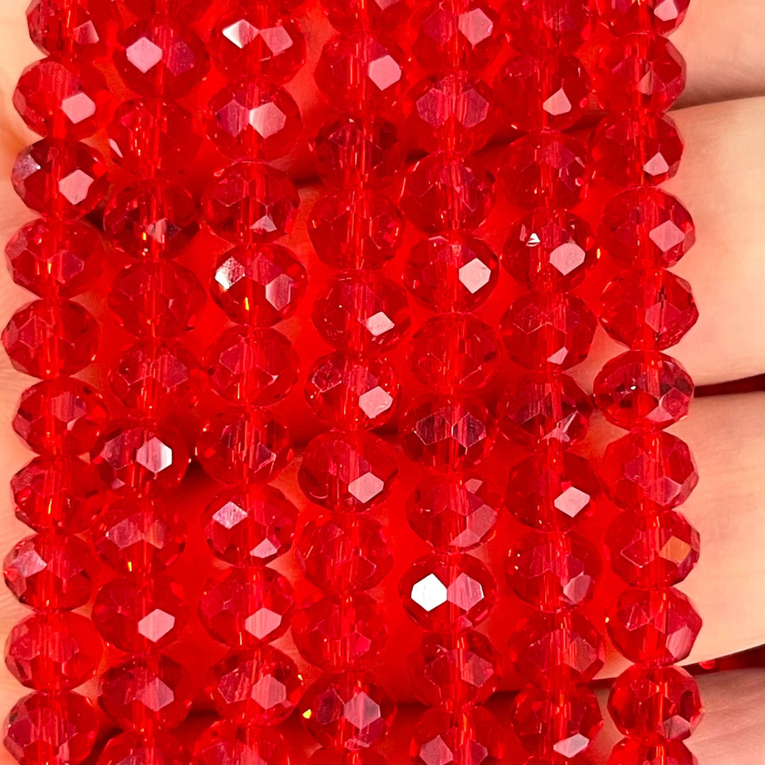 Crystal faceted rondelle 6mm Beads, PBC6C126
