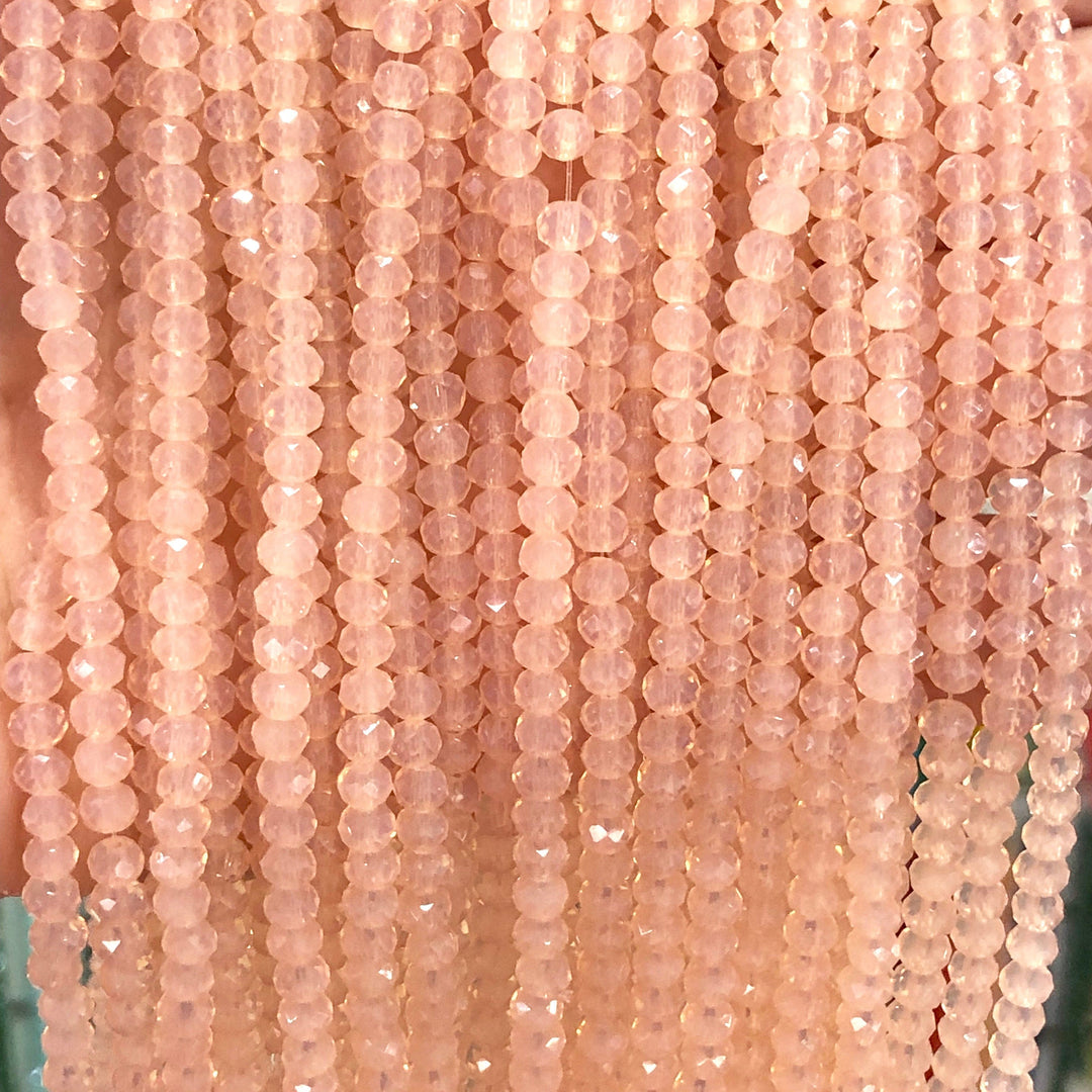 Crystal faceted rondelle 4mm Beads, PBC4C87