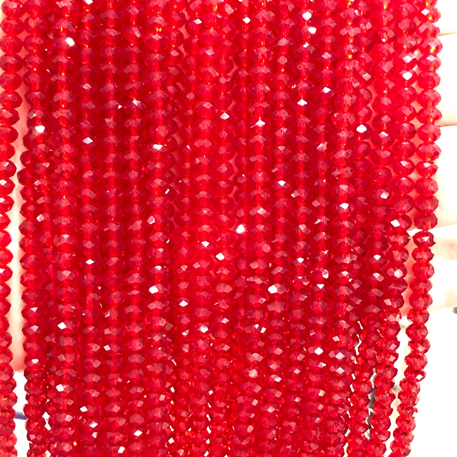 Crystal faceted rondelle 4mm Beads, PBC4C89
