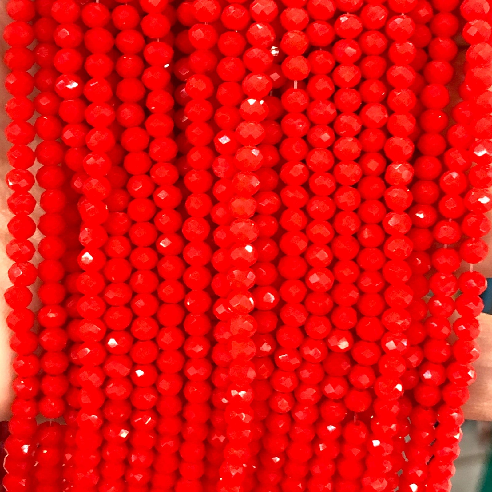 Crystal faceted rondelle 4mm Beads, PBC4C92