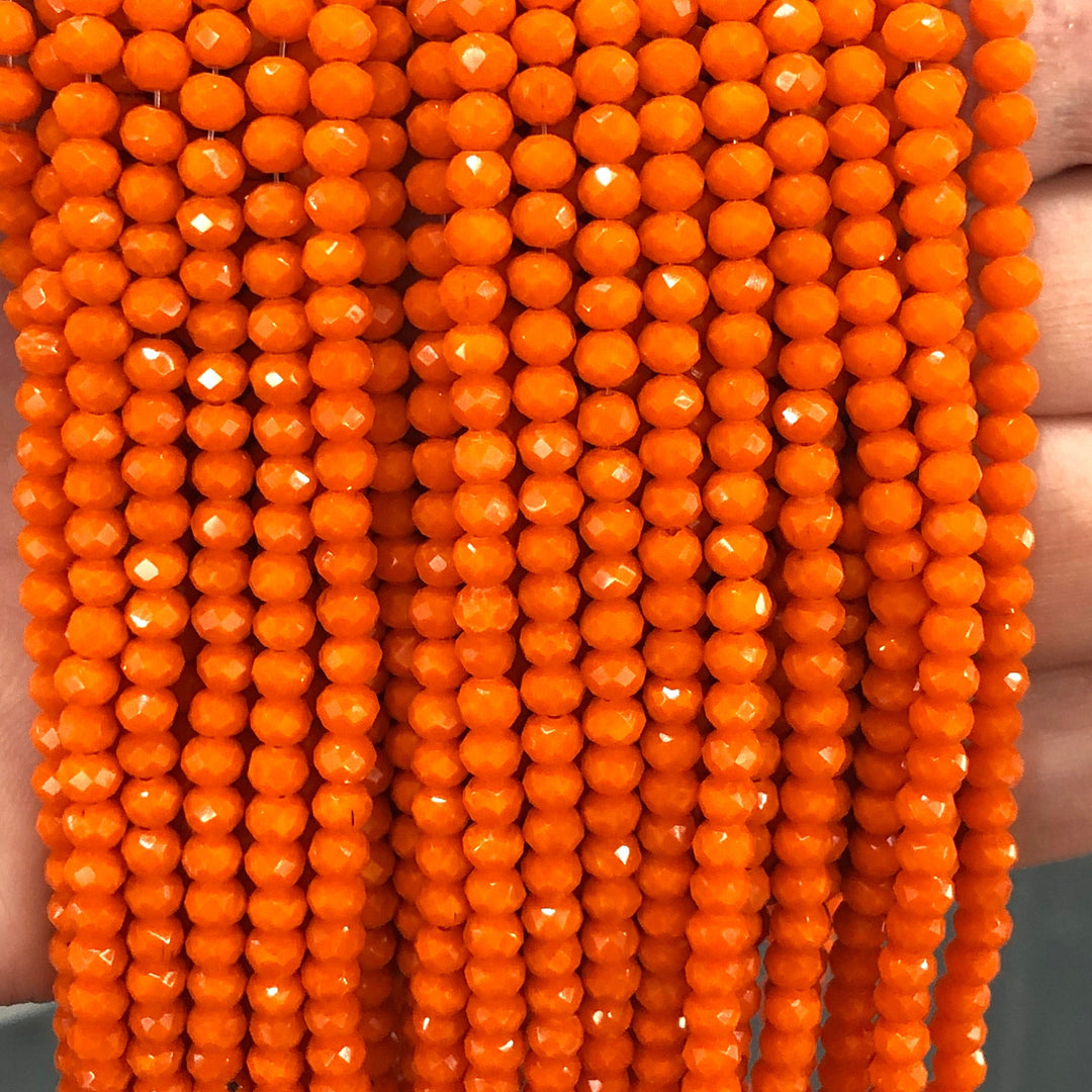 Crystal faceted rondelle 4mm Beads, PBC4C94