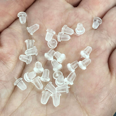 25 Pair Rubber Earring Backs