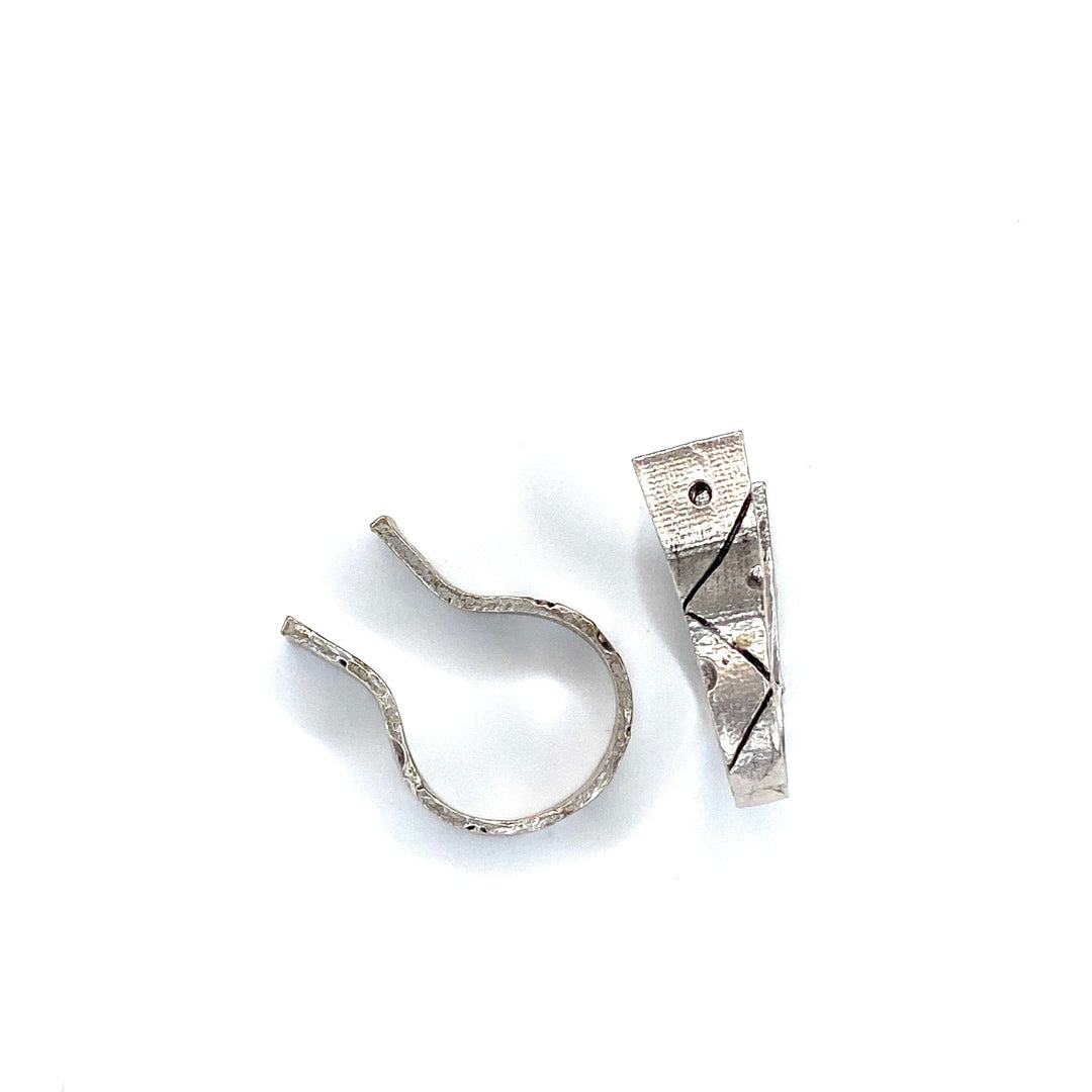 Silver Ring Setting, Antique Silver Plated Brass Adjustable Ring Blank, Adjustable Ring Bezel