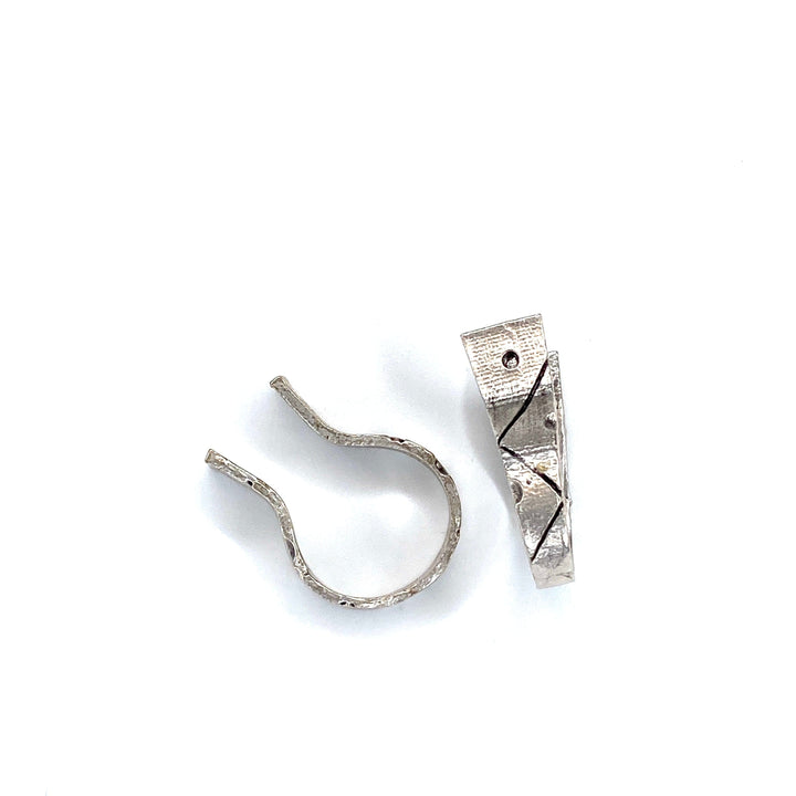 Silver Ring Setting, Antique Silver Plated Brass Adjustable Ring Blank, Adjustable Ring Bezel