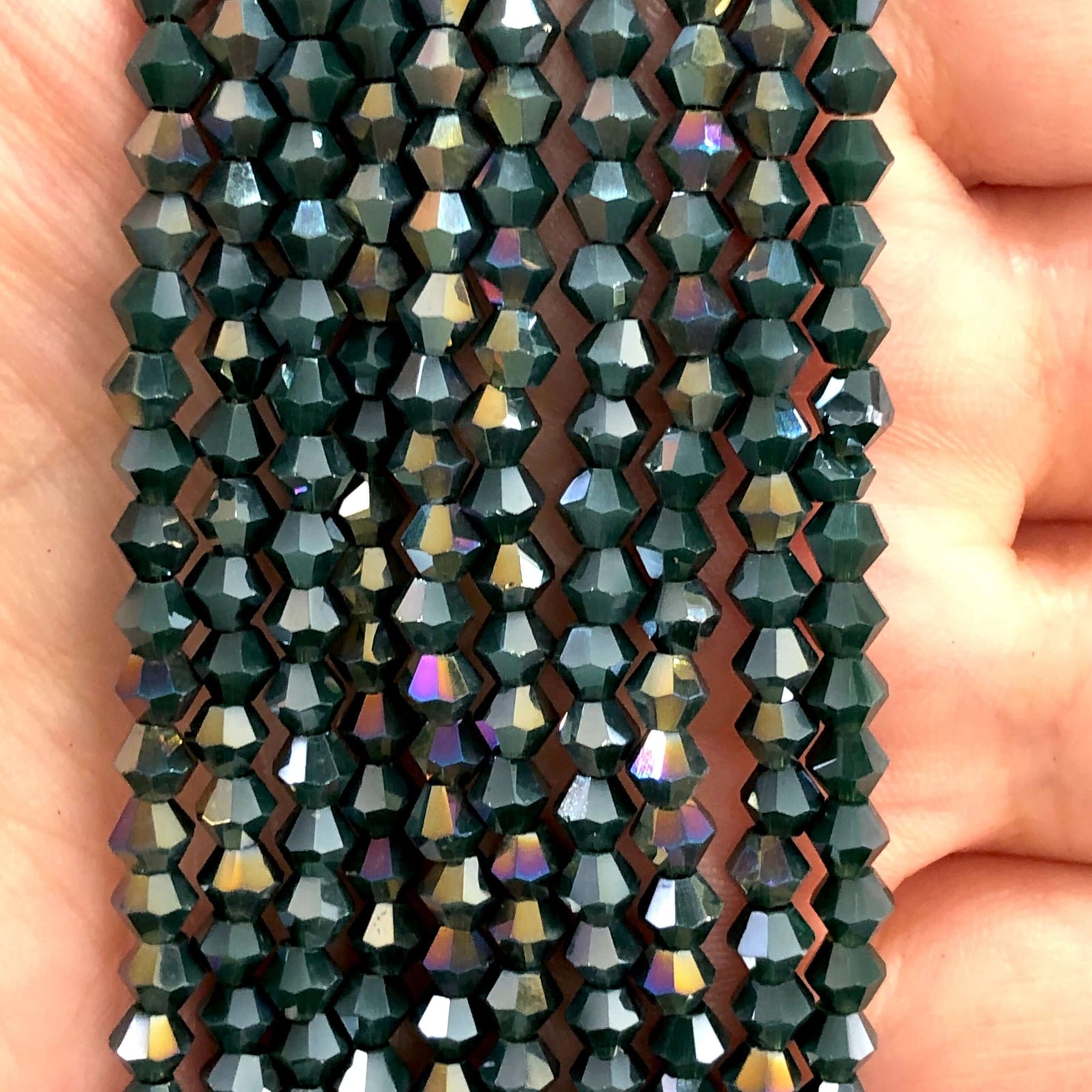 4mm Crystal Bicone Beads, PBC4B33