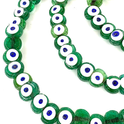 Traditionelle türkische Handwerker handgefertigte Glasperlen für den bösen Blick, 5 Perlen pro Packung