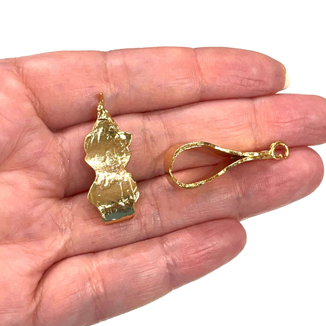 24Kt Gold Plated Bail, Pendant Bail, Scarf Bail,