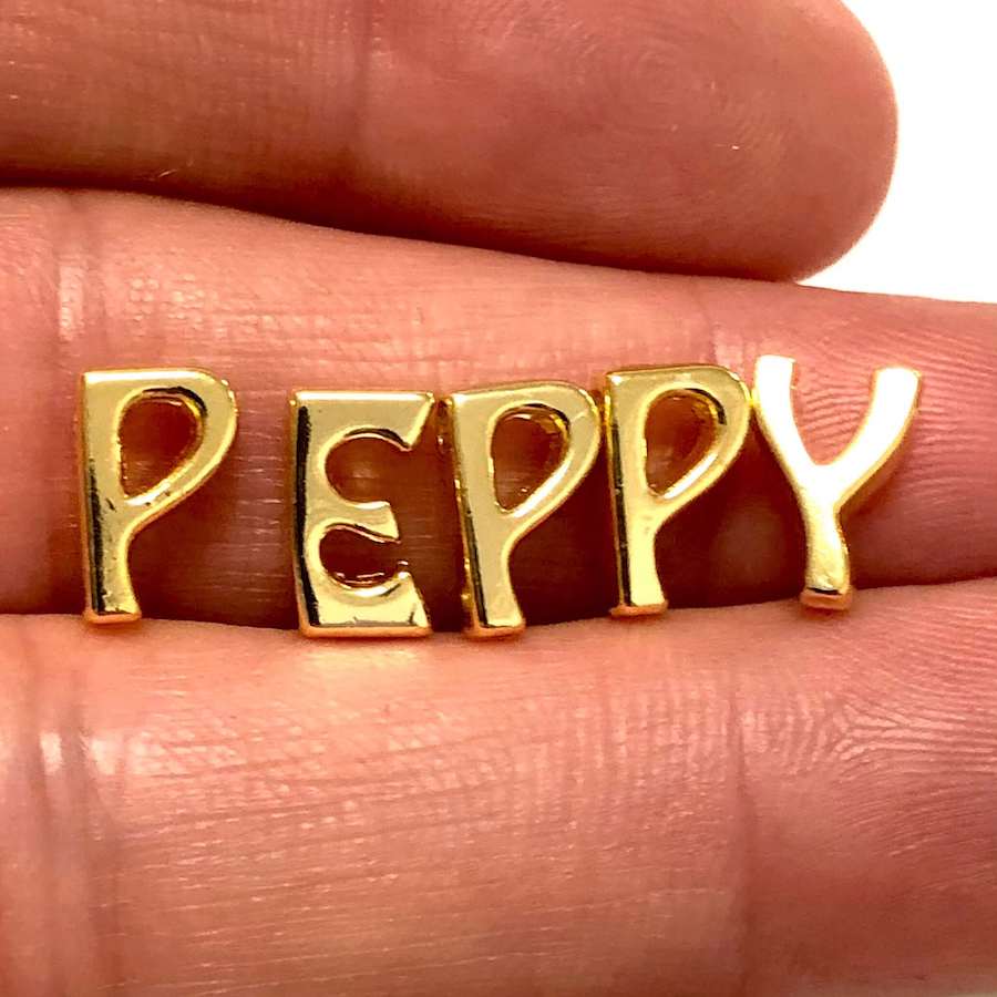 24Kt Gold Plated Initial Charms, Gold Alphabet Letter Charm