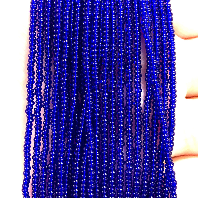Preciosa Seed Beads 11/0 30100 Dark Sapphire-PRCS11/0-103