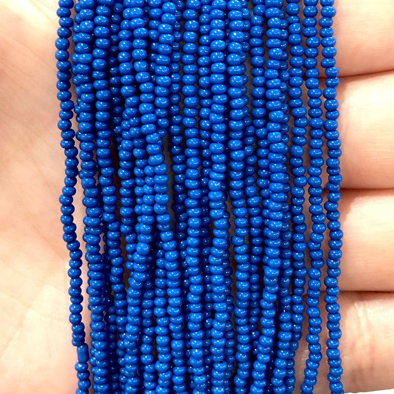 Preciosa  Coated Seed Beads 11/0 33210 Opaque Blue PRCS11/0-109,