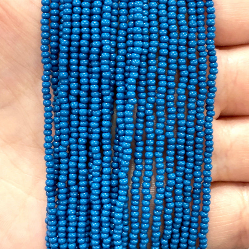 Preciosa Seed Beads 11/0 33220 Opaque Blue-PRCS11/0-111