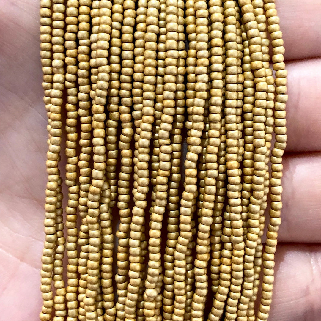 Preciosa Coated Seed Beads 11/0 18581M Matte Orange Metallic Dyed Crystal PRCS11/0-114,