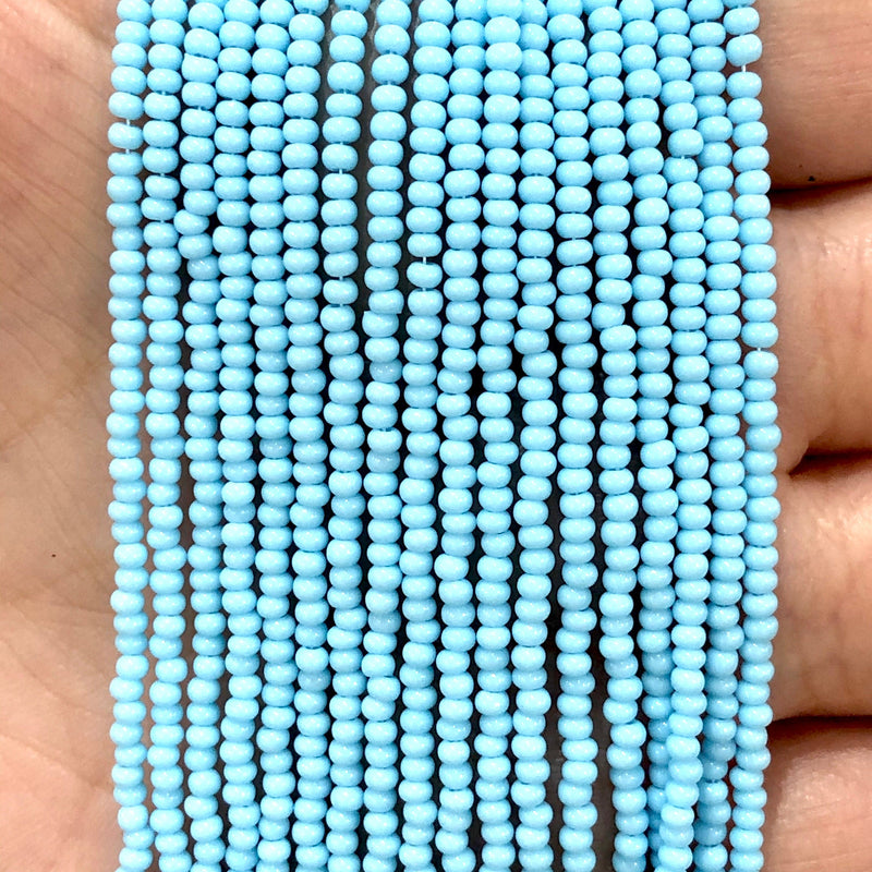 Preciosa Seed Beads 11/0 63000 Light Turquoise -PRCS11/0-164