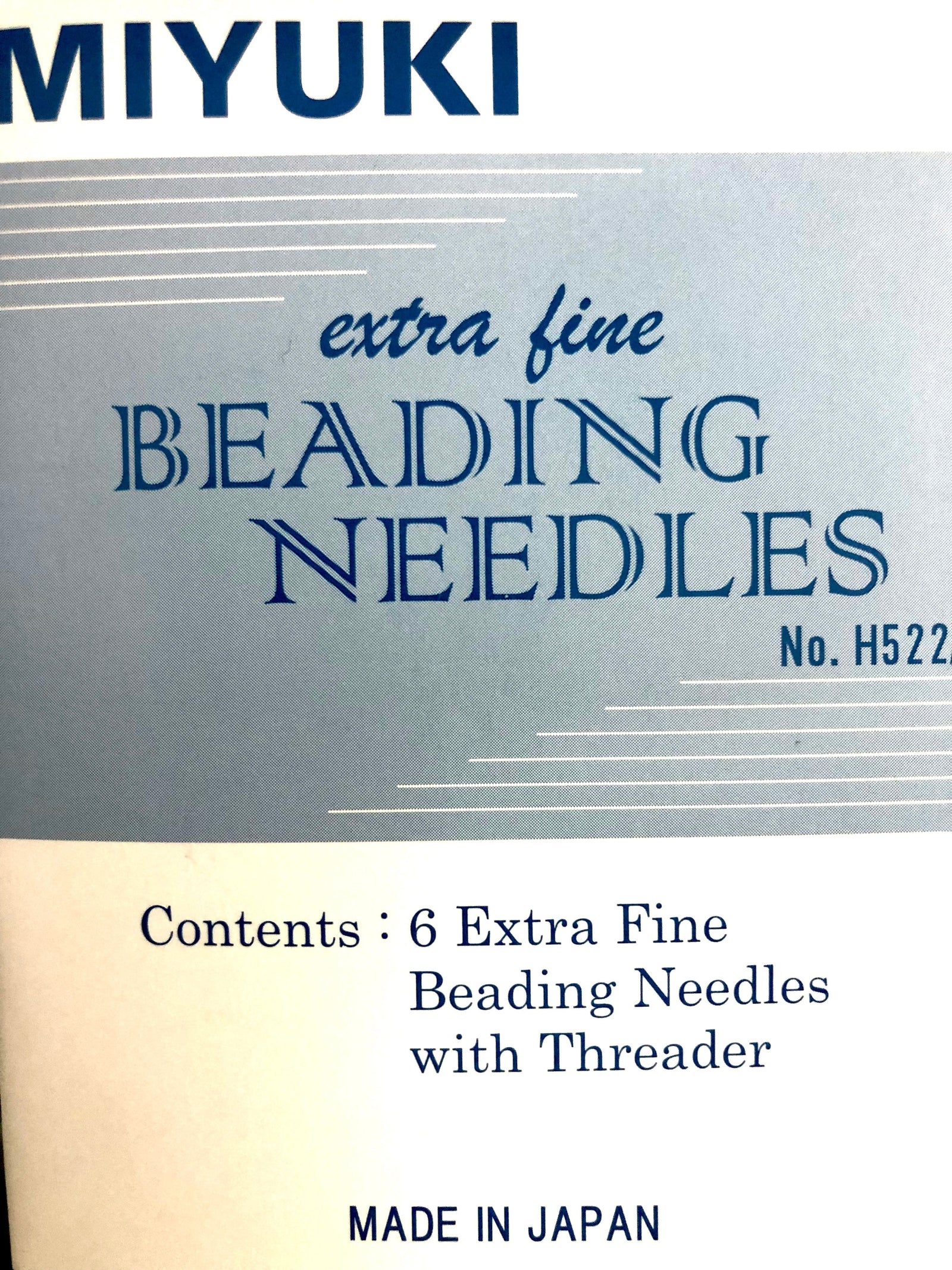 Miyuki Extra Fine Beading Needle (6 Pcs)