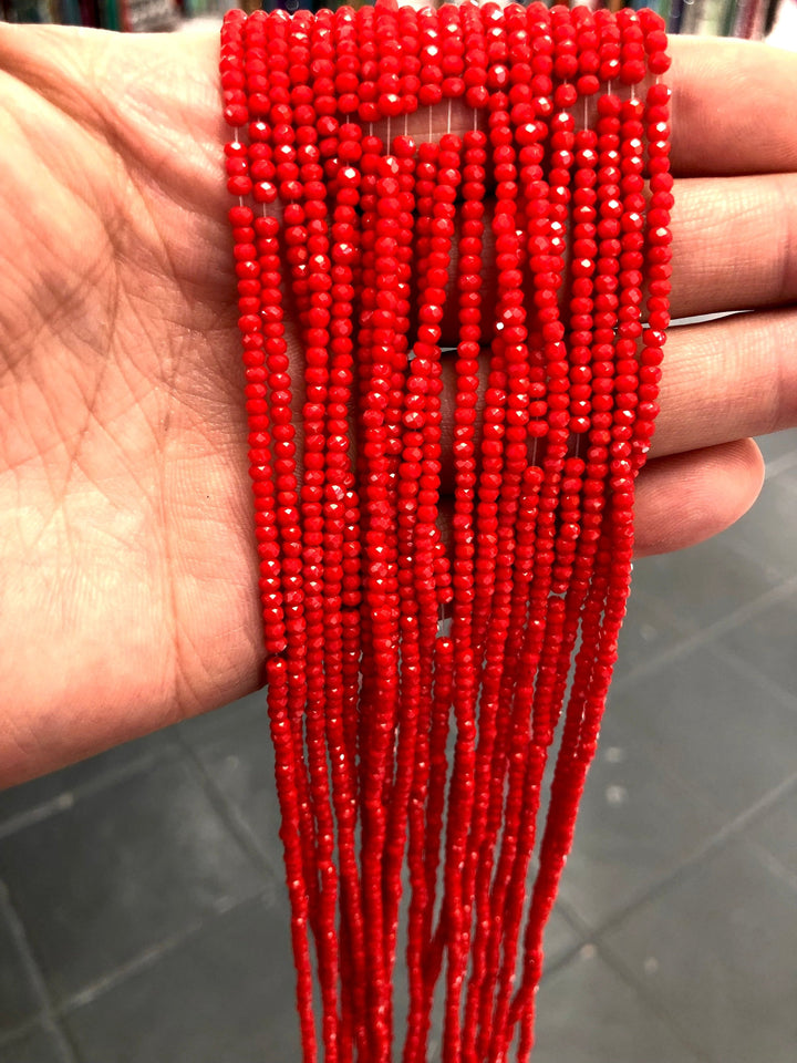 Crystal faceted rondelle 2mm Beads, PBC2C17