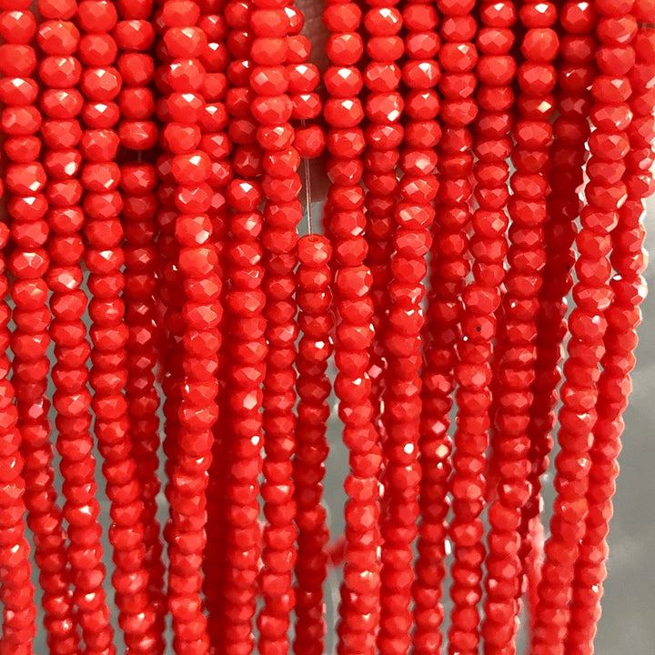 Crystal faceted rondelle 2mm Beads, PBC2C17