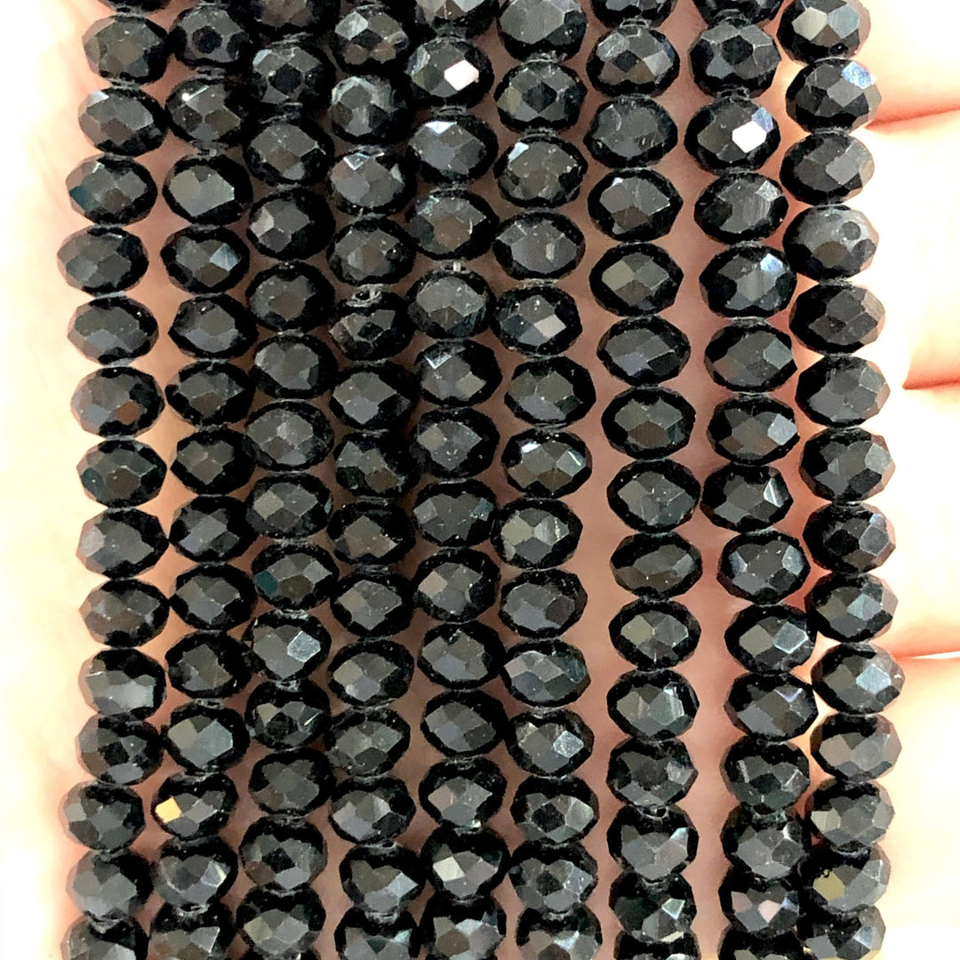 Crystal faceted rondelle 6mm Beads, PBC6C114