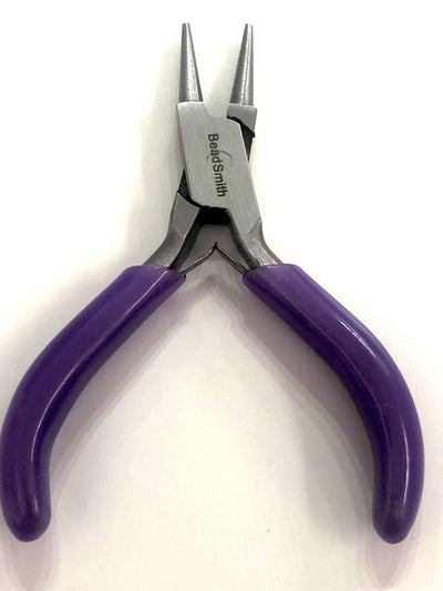 3 Piece Mini Plier Set With Purple Handles, Beadsmith Plier Set
