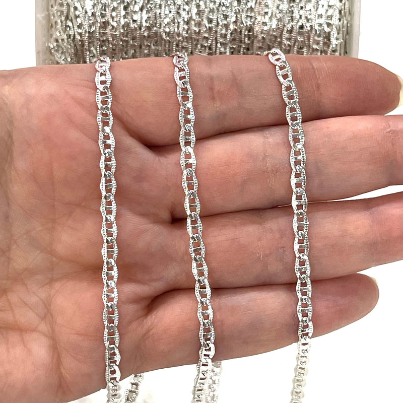 Silver Plated Brass Soldered Chain,3.5mm Gold Plated Chain,