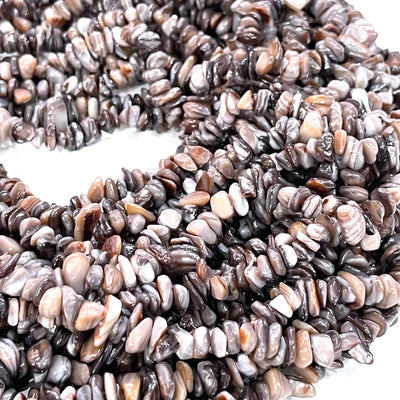 Perles de bâton lisses de coquille colorée de brin de 80 cm, coquilles de forme libre, long brin 31 '', perles, perles de pierre gemme, pierre gemme naturelle