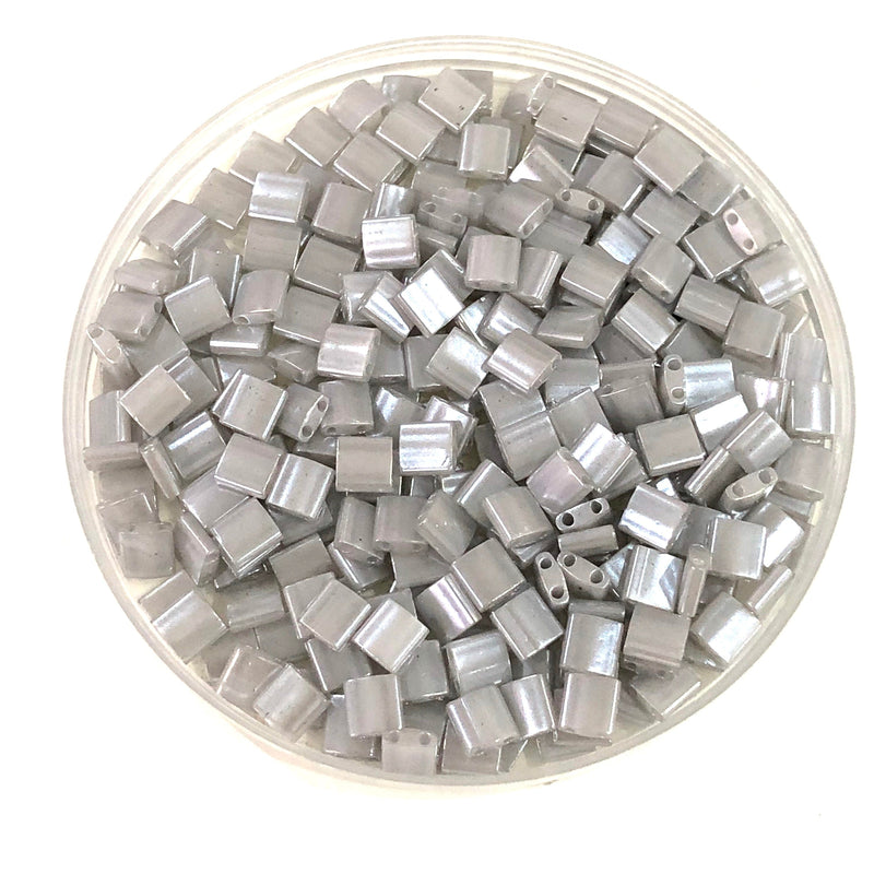 Miyuki Tila Beads TL0526 Silver Grey Ceylon,