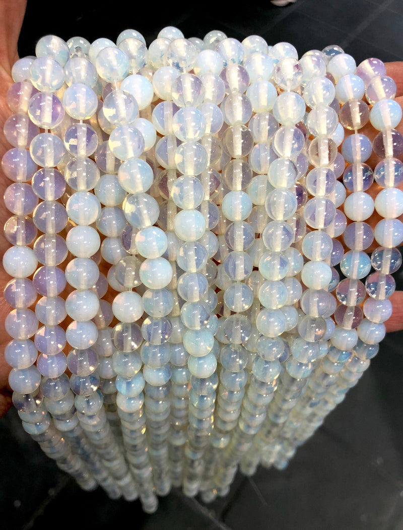 High Quality Grade Moonstone Opalite, Gemstone Round Beads  6mm - 16" 65 beads per strand