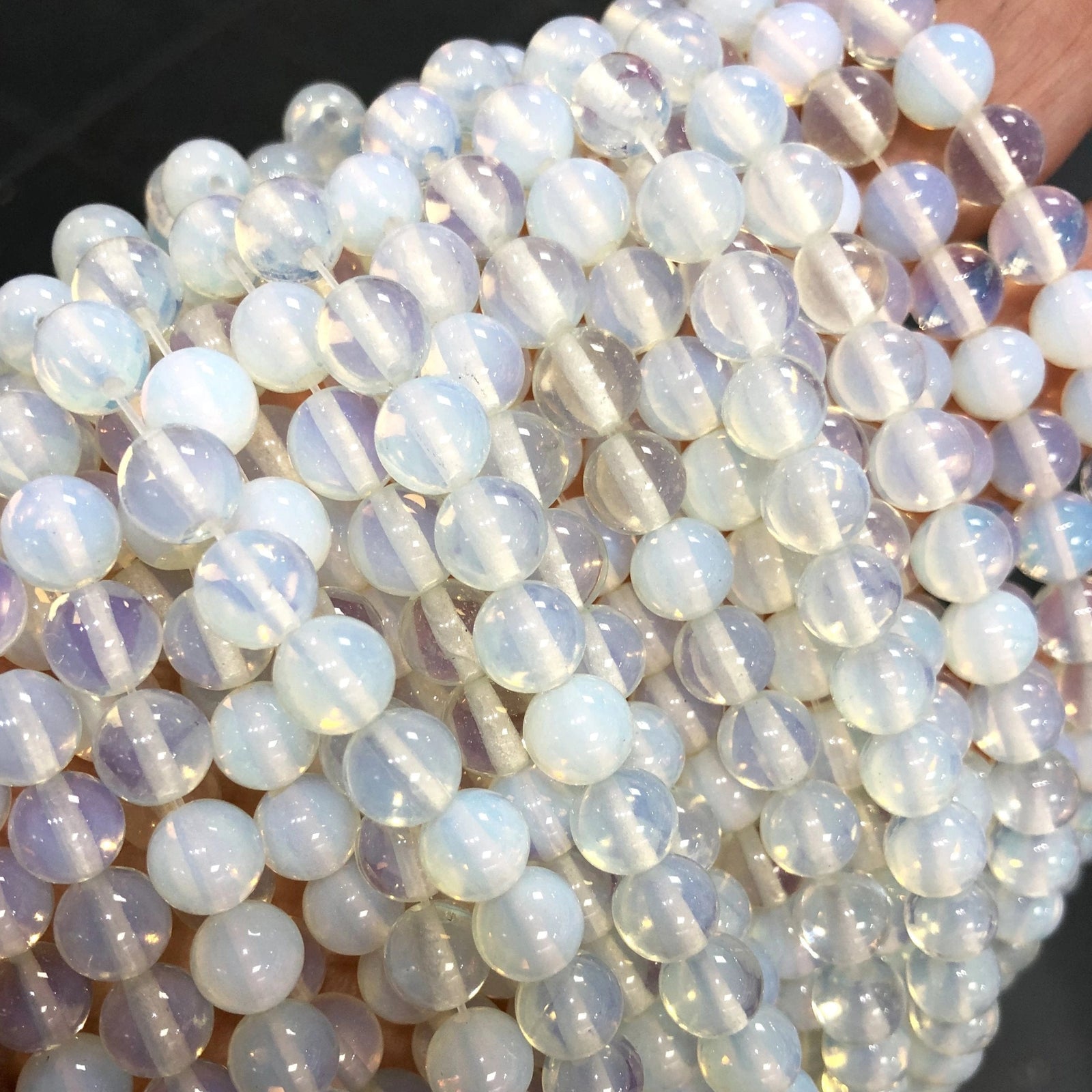 High Quality Grade Moonstone Opalite, Gemstone Round Beads 6mm - 16" 65 beads per strand